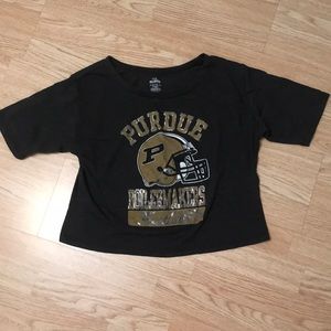 Purdue Football Crop Top